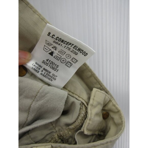 VINTAGE G Star Raw Pants 33X32 Elwood 3D Double Knee Baggy Skater Y2K* - Picture 14 of 15